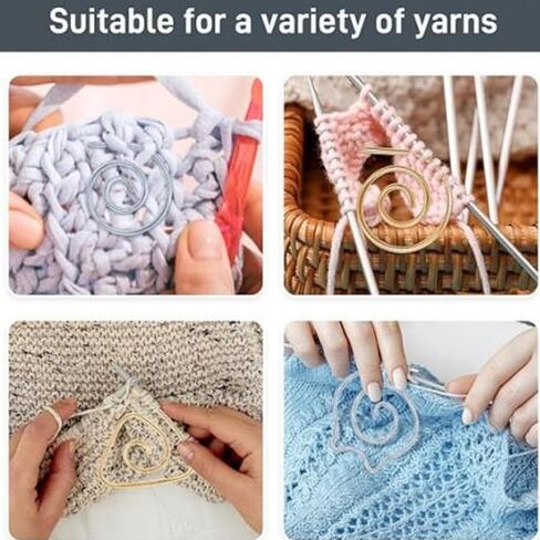 Fockety 9pcs repal cable knitting eedle with box storage ، إبرة كابل حلزانية 1.57 بوصة ، إبر حياكة دائرية ، إبر كابل للحياكة ، دبوس شال الإبرة للكابل للحياكة ، #611 in Saudi Arabia
