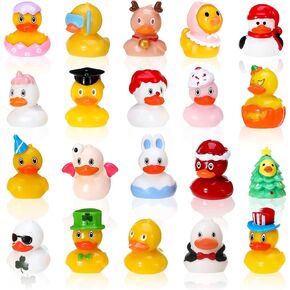 20 PCS Holiday Mini Resin Ducks Tiny Resin Animals Miniature Duck Fortings مناسبة لزخارف Cake Cake Crafts Moss Landscape Decoration in Kuwait