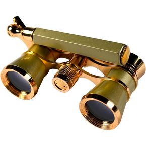 HQRP Opera Glasses Rose/Pink-Pearl with Gold Trim w/Crystal Clear Optic (CCO), Extendable Handle in Kuwait