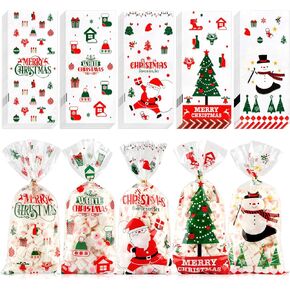 Fall Thanksgiving Treat Bags Fall Thanksgiving Cellophane Treat Bags 100 Pcs Plastic Autumn Leaf Cookie Candy Bag with Twist Ties for Goodies Holiday Party Favor Bag Supplies Present Gift Wrapping in Kuwait