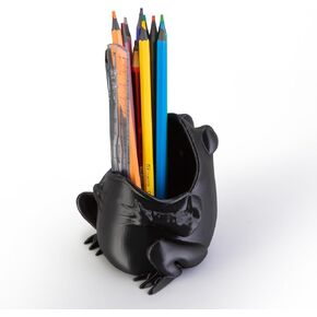 Dinosaur Pen Holder, Dinosaur Skull Figurine Pencil Holder for Office Desk Decor, Funny Easter Gifts for Men Boys Room Decor, Cool Black T-Rex Desktop Organizer in Saudi Arabia