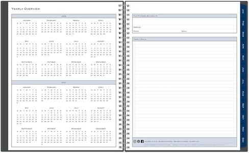 2026 Blue Sky Weekly/Monthly Planner ، 8-1/2 "× 11" ، مقاطع/فحم ، من يناير إلى ديسمبر ، 149061 in Saudi Arabia