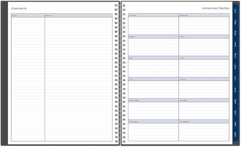 2026 Blue Sky Weekly/Monthly Planner ، 8-1/2 "× 11" ، مقاطع/فحم ، من يناير إلى ديسمبر ، 149061 in Saudi Arabia