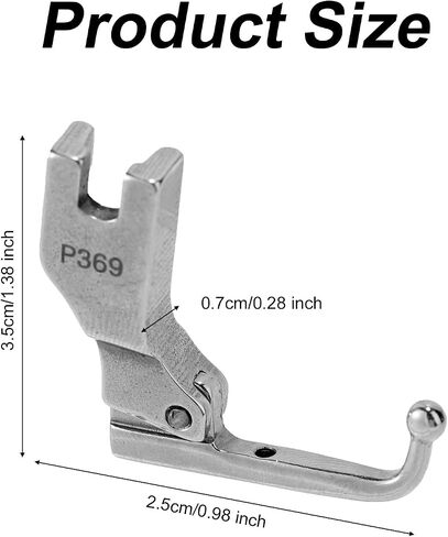 P369 Foot و Bead Presser Foot ، مضادات الزفاف مضادة للزفاف ، ملحقات آلة خياطة Foot Foot لـ Juki وعلامات تجارية أخرى إبرة Lockstitch in Saudi Arabia