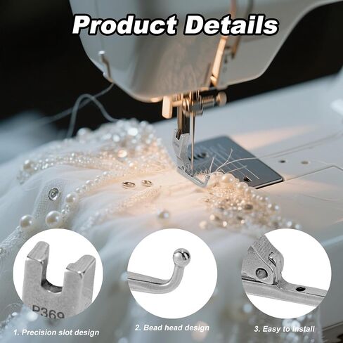 P369 Foot و Bead Presser Foot ، مضادات الزفاف مضادة للزفاف ، ملحقات آلة خياطة Foot Foot لـ Juki وعلامات تجارية أخرى إبرة Lockstitch in Saudi Arabia