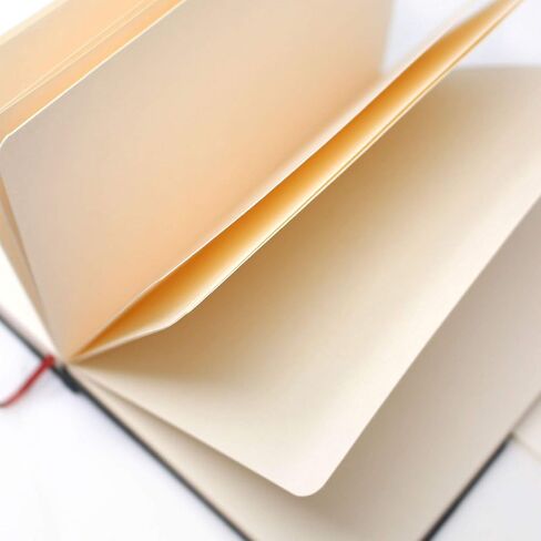 Artway Doodle - Lack Leather Journal/Sketchbook - 150GSM CARTRIDGE PAPER - 175 × 125 مم - 82 صفحة - أسود in Saudi Arabia