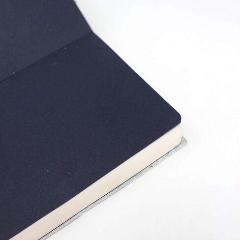 Artway Doodle - Lack Leather Journal/Sketchbook - 150GSM CARTRIDGE PAPER - 175 × 125 مم - 82 صفحة - أسود in Saudi Arabia