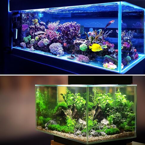 VOCOSTE 1pcs Fish Tank Aquarium Decorations Plants, Mini Aquarium Decorations Plastic Plants for Aquarium Decorations, Yellow 10.24" in Kuwait