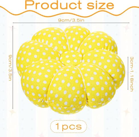 Wrist Pin Cushion for Sewing Pin Cushion Wrist Pincushions for Sewing Cute Needle Cushions Wristband with Elastic Strap for Needlework Supplies DIY Crafts, Yellow Pumpkin Shape in Saudi Arabia
