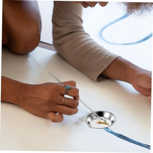 صينية طلاء مستديرة من الفولاذ المقاوم للصدأ ومجموعة محرك لطلاء البخاخة لخلط الأصباغ و acrylics 5 قطع ملحق الطلاء طقم in Saudi Arabia