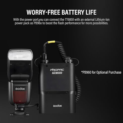 Godox TT685II-N Flash TTL 2.4 جيجا هرتز GN60 مزامنة عالية السرعة 1/8000s كاميرا Speedlite Speedlight Light متوافق مع كاميرات Nikon مع موزع + فلتر + قماش (إصدار مطور TT685N) in Saudi Arabia