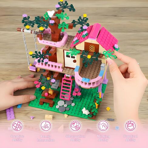Dream Tree House Building President Tet Friends Construction Toy Toy 504 Pieces Gifts for Girls Teens Kids Agees Vense 6+ in Kuwait