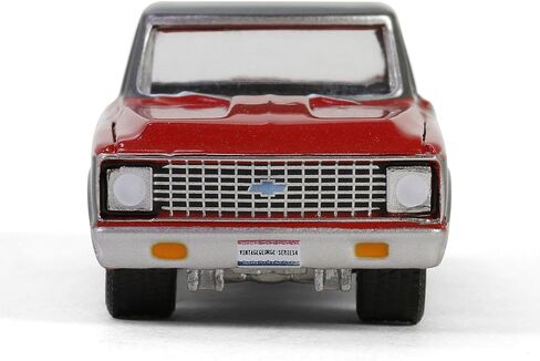 1972 C10 بيك آب بيك آب شاحنة Ruby Red و Gunmetal Gray Metallic Hobby Series 1/64 Diecast Model Car بواسطة Greenlight GL30547 in Saudi Arabia