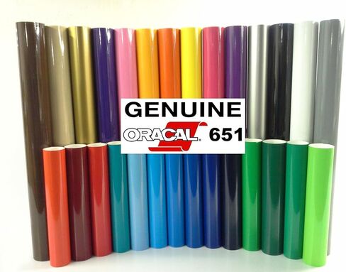 VViViD ORACAL 651 Multi-Colored Vinyl Solvent-Based Adhesive-Backed Calendared Wrap Decals w/Yellow Multi-Purpose Squeegee (12x 5ft, Brimstone Yellow) in Saudi Arabia