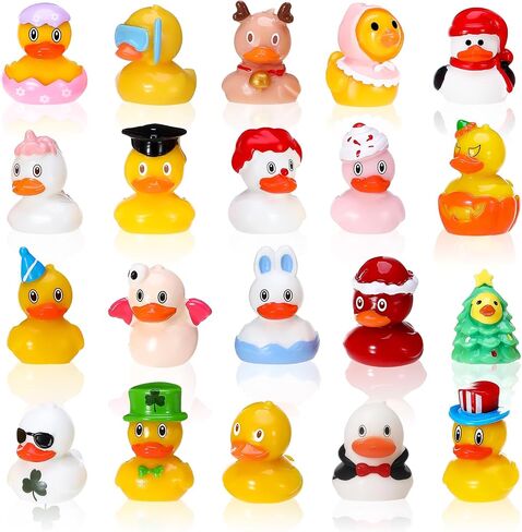 20 Pcs Holiday Mini Resin Ducks Tiny Resin Animals Miniature Duck Figurines Suitable for DIY Cake Ornaments Crafts Moss Landscape Decoration in Saudi Arabia