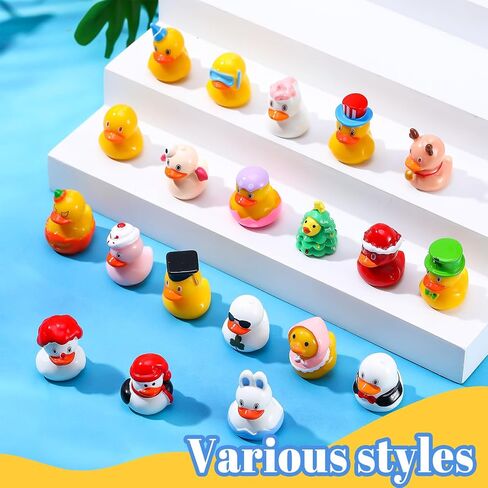 20 Pcs Holiday Mini Resin Ducks Tiny Resin Animals Miniature Duck Figurines Suitable for DIY Cake Ornaments Crafts Moss Landscape Decoration in Saudi Arabia