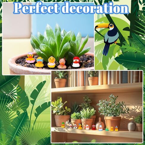 20 Pcs Holiday Mini Resin Ducks Tiny Resin Animals Miniature Duck Figurines Suitable for DIY Cake Ornaments Crafts Moss Landscape Decoration in Saudi Arabia