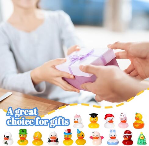 20 Pcs Holiday Mini Resin Ducks Tiny Resin Animals Miniature Duck Figurines Suitable for DIY Cake Ornaments Crafts Moss Landscape Decoration in Saudi Arabia