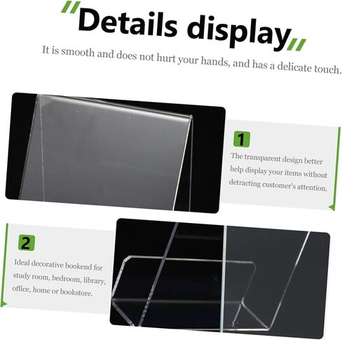 Acrylic Book Rack Book Display Stand Simple End Holder Desktop for Stands in Saudi Arabia