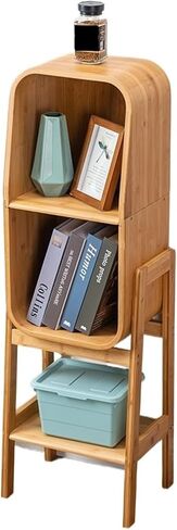 Bookcase Solid Wood TV Cabinet Side Cabinet, Modern Simple Bookcase, Living Room Shelf, Floor Storage Cabinet Modern(145.5cm) in Saudi Arabia