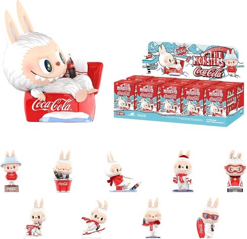 POP MART The Monsters Coca-Cola Series, 10PCs Blind Box Figures, Random Design Action Figures Collectible Toys Home Decorations, Holiday Birthday Gifts, Whole Set in Saudi Arabia