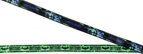 DC Comics Batman Lanyard Futuristic Tech Breakaway ID Name Badge Holder Neck Strap with 1 1/2" Rubber Charm in Saudi Arabia