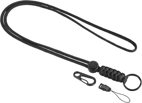 Patikil Badge Lanyard Netclace Keychain Cord Metal Clasp Clasp Hook Ring Strap للمفاتيح حامل بطاقة بطاقة هوية الصافرة in Saudi Arabia
