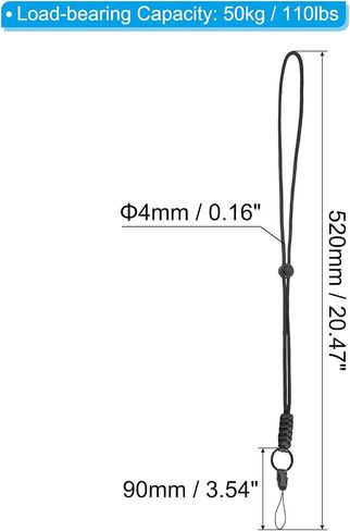 Patikil Badge Lanyard Netclace Keychain Cord Metal Clasp Clasp Hook Ring Strap للمفاتيح حامل بطاقة بطاقة هوية الصافرة in Saudi Arabia