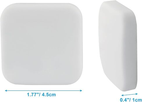 Hordion Door Stopper Wall Protector, Silicone Door Knob Guard Wall Shield, Round Self-Adhesive Door Handle Bumper Silencer for Home Office School 6 Pack, White in Saudi Arabia
