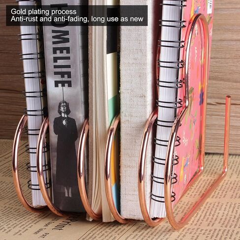 Desk Book Storage Rack, Telescopic Files Folder Stand Organizer Craft Supplies Decoration, Telescopic Book Stand (Gold) in Saudi Arabia