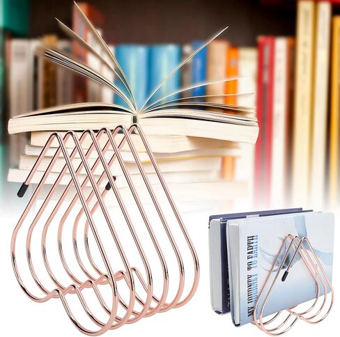 Desk Book Storage Rack, Telescopic Files Folder Stand Organizer Craft Supplies Decoration, Telescopic Book Stand (Gold) in Saudi Arabia
