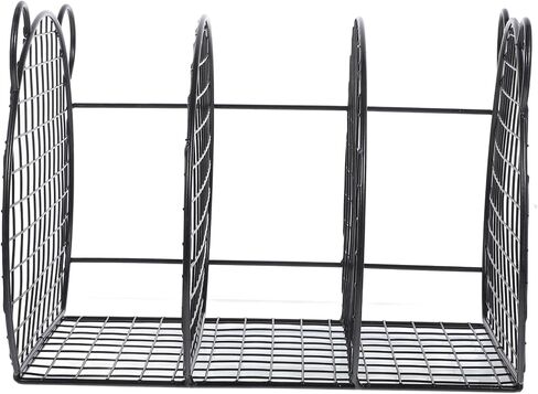 Artibetter Desktop Book Organizer Metal Storage Rack for Efficient File Sorting and Desk Organization Stylish Divided Storage for Home Office and Classroom Use in Saudi Arabia