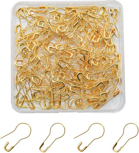150pcs دبابيس أمان صغيرة معدنية ، دبابيس مصباح صغيرة لعلامات غرزة الحياكة ، علامة ملابس خياطة خياطة أو إكسسوارات منزلية DIY (الفضة) in Kuwait