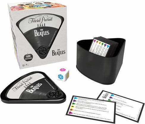 Trivial Pursuit: The Beatles, Quick Play Edition Trivia Game, Test Your Knowledge of The Fab Four with 600 Questions in 6 Categories Including Songs, Albums, and More, Officially Licensed Merchandise in Saudi Arabia