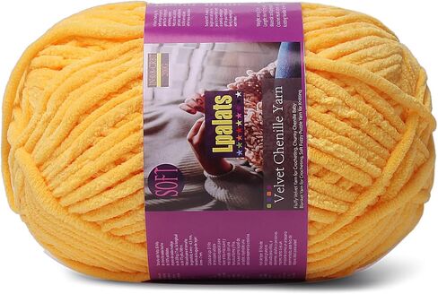 غزل تشنيل مكتنزة للكروشيه - 2x200g غزل بطانية الطفل للكروشيه الناعم - 350 ياردة خيوط زهرية سميكة للحياكة الأميجورومي (2 ، أسود) in Kuwait