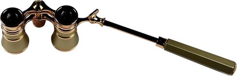 HQRP Opera Glasses Rose/Pink-Pearl with Gold Trim w/Crystal Clear Optic (CCO), Extendable Handle in Kuwait