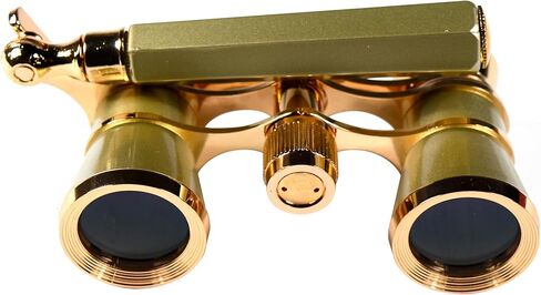 HQRP Opera Glasses Rose/Pink-Pearl with Gold Trim w/Crystal Clear Optic (CCO), Extendable Handle in Kuwait