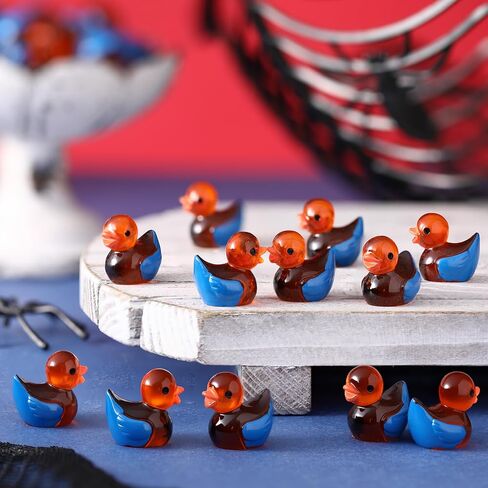 60 Pcs Halloween Mini Resin Spiderweb Ducks Tiny Ducks with Spiderweb Small Resin Animals Figures Landscape for Home Office Car Decor Festive Gift in Saudi Arabia