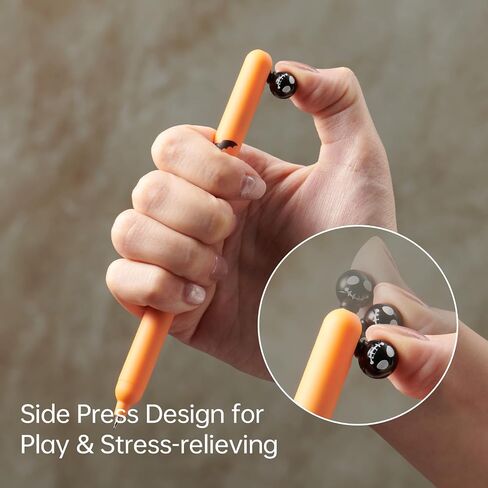 Kaco POPUP Gel Pens 3 Pieces for Halloween 0.5mm Cute Stationery Journaling Note Taking Quick Drying Aesthetic Pens, Black Ink in Saudi Arabia