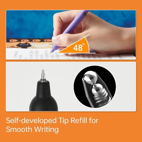 Kaco POPUP Gel Pens 3 Pieces for Halloween 0.5mm Cute Stationery Journaling Note Taking Quick Drying Aesthetic Pens, Black Ink in Saudi Arabia
