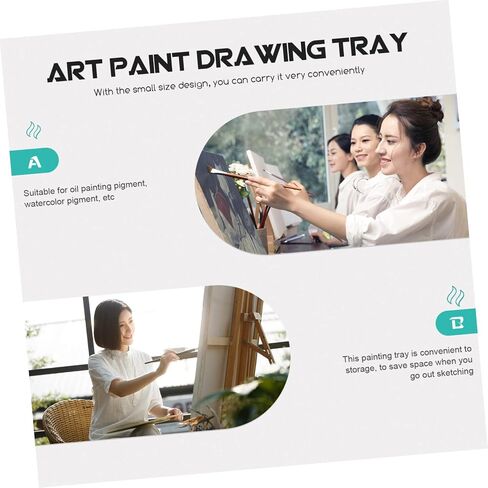 3pcs صينية طلاء الألومنيوم مجموعة للألوان المائية والرسم الفني للطلاء اللوحة اللوحة للطلاب والفنانين أدوات الطلاء الأساسية in Saudi Arabia