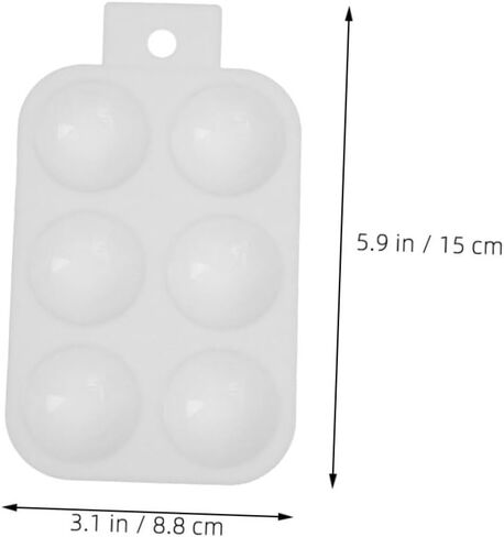 Homoyoyo 6pcs لوحة خلط بلاستيكية ألوان مائية متعددة الاستخدامات ودرج الرسم الزيتي لمشاريع Craft DIY خفيفة الوزن وسهلة الاستخدام الإمدادات الفنية in Saudi Arabia
