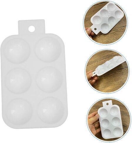 Homoyoyo 6pcs لوحة خلط بلاستيكية ألوان مائية متعددة الاستخدامات ودرج الرسم الزيتي لمشاريع Craft DIY خفيفة الوزن وسهلة الاستخدام الإمدادات الفنية in Saudi Arabia