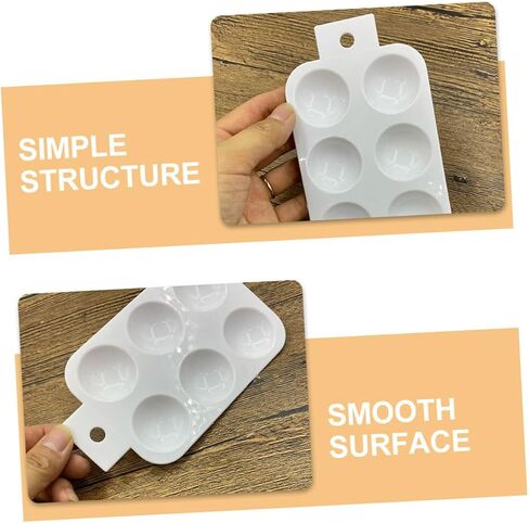 Homoyoyo 6pcs لوحة خلط بلاستيكية ألوان مائية متعددة الاستخدامات ودرج الرسم الزيتي لمشاريع Craft DIY خفيفة الوزن وسهلة الاستخدام الإمدادات الفنية in Saudi Arabia