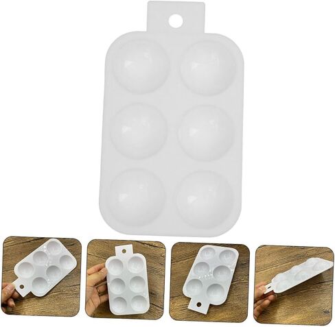 Homoyoyo 6pcs لوحة خلط بلاستيكية ألوان مائية متعددة الاستخدامات ودرج الرسم الزيتي لمشاريع Craft DIY خفيفة الوزن وسهلة الاستخدام الإمدادات الفنية in Saudi Arabia