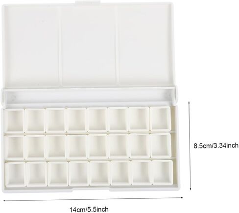 Empty Watercolor Pigment Storage Box Palette for Watercolor and Gouache Paints Durable Watercolor Sub Packing Pans for Artists and Beginners in Saudi Arabia