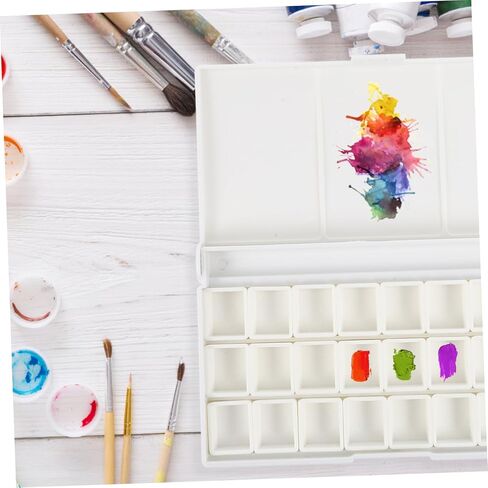 Empty Watercolor Pigment Storage Box Palette for Watercolor and Gouache Paints Durable Watercolor Sub Packing Pans for Artists and Beginners in Saudi Arabia