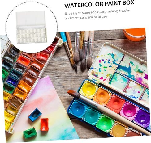 Empty Watercolor Pigment Storage Box Palette for Watercolor and Gouache Paints Durable Watercolor Sub Packing Pans for Artists and Beginners in Saudi Arabia