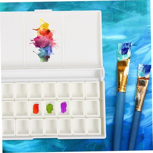 Empty Watercolor Pigment Storage Box Palette for Watercolor and Gouache Paints Durable Watercolor Sub Packing Pans for Artists and Beginners in Saudi Arabia