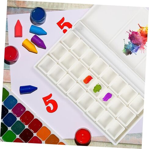 Empty Watercolor Pigment Storage Box Palette for Watercolor and Gouache Paints Durable Watercolor Sub Packing Pans for Artists and Beginners in Saudi Arabia